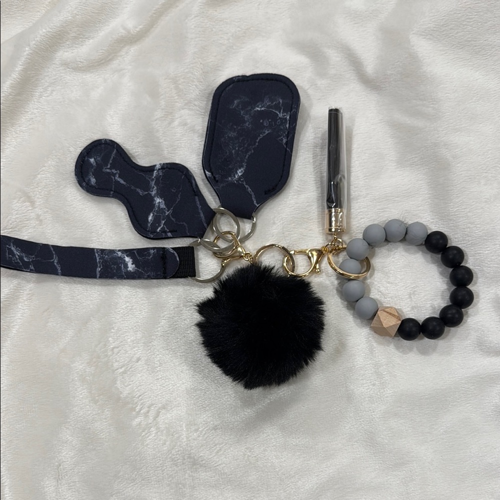 Key Chain (Hold Hand Sanitizer and Chapstick)